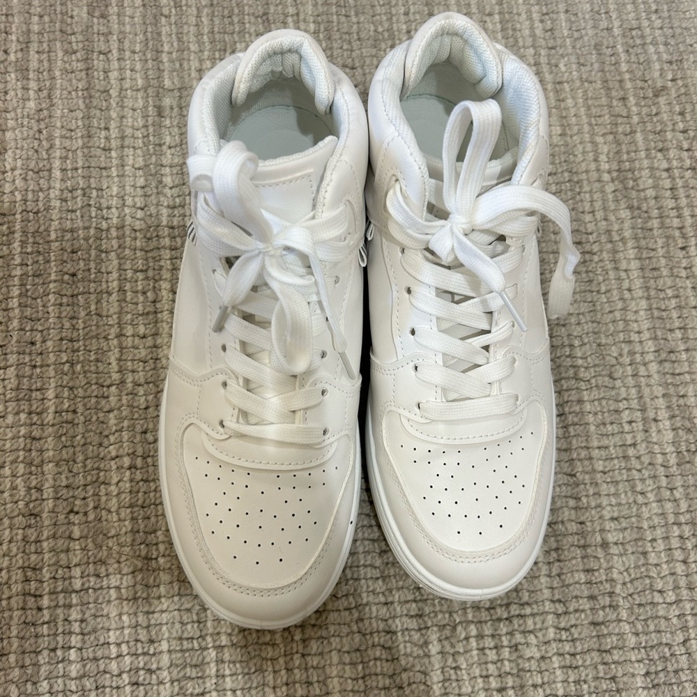 White High-Top Sneakers
